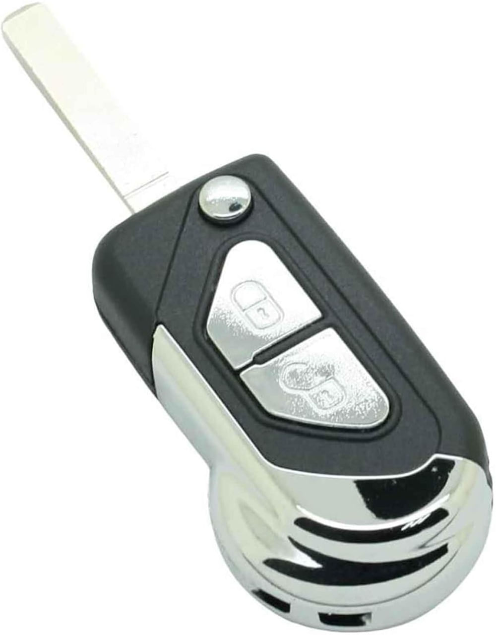 Carcasa Cheie Auto Techstar tip Briceag cu 2 Butoane, Compatibila Citroen DS3, C3, lama VA2 - imagine 7
